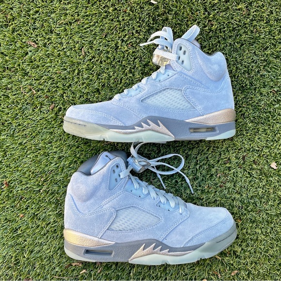 Women’s Air Jordan 5 Retro ‘BlueBird’ Size 6 DD9336-400 B-grade - Picture 2 of 6